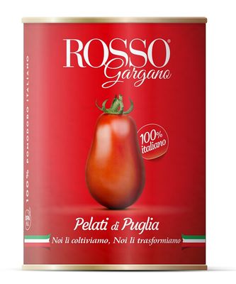 Томаты Rosso Gargano Pelati очищенные целые в собственном соку, 800 г